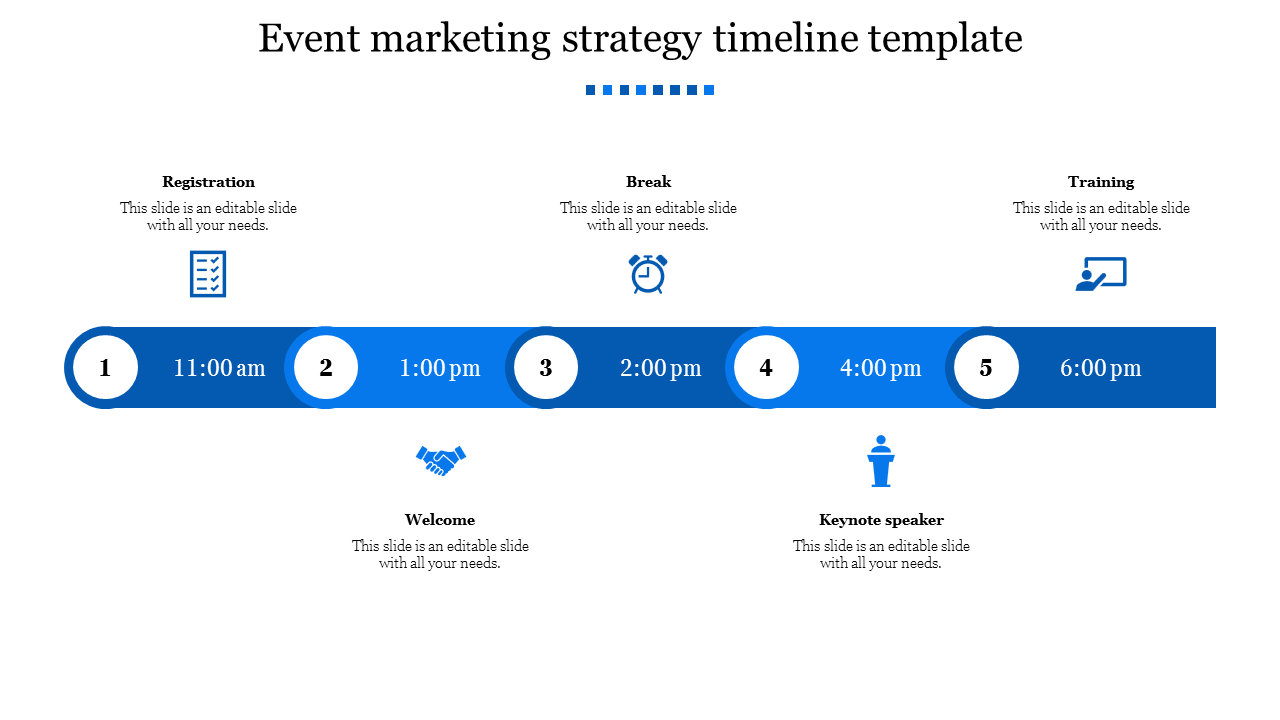 Free - Event Marketing Strategy Timeline Template Designs